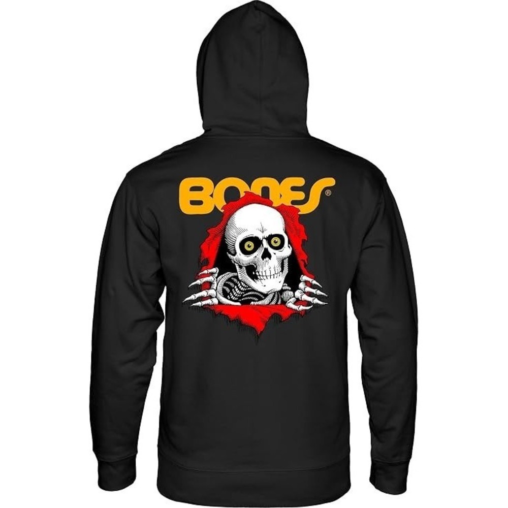 2Sided Powell Peralta Winged Ripper Hoody Sweatshirt Charcoal Heather Medium NEW - Picture 3 of 3